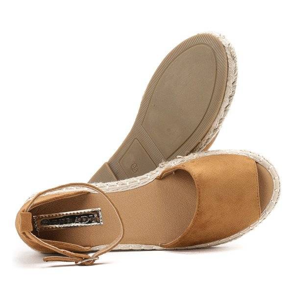 OUTLET Barna espadrille Velino szabással - Lábbeli