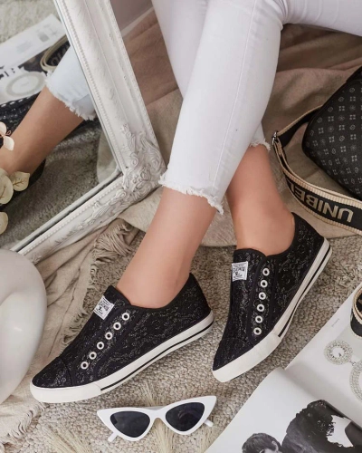 Royalfashion női Imilla brokátos tornacipő