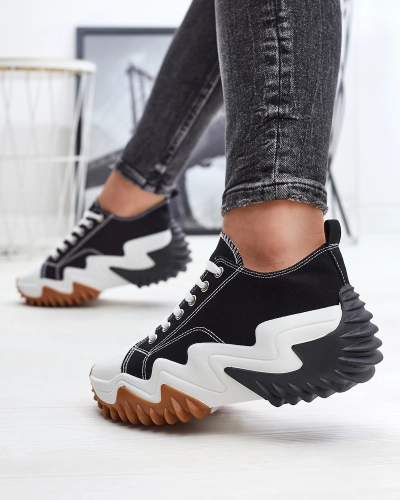 Sportcipő a'la tornacipő fekete színben Ascota- Footwear