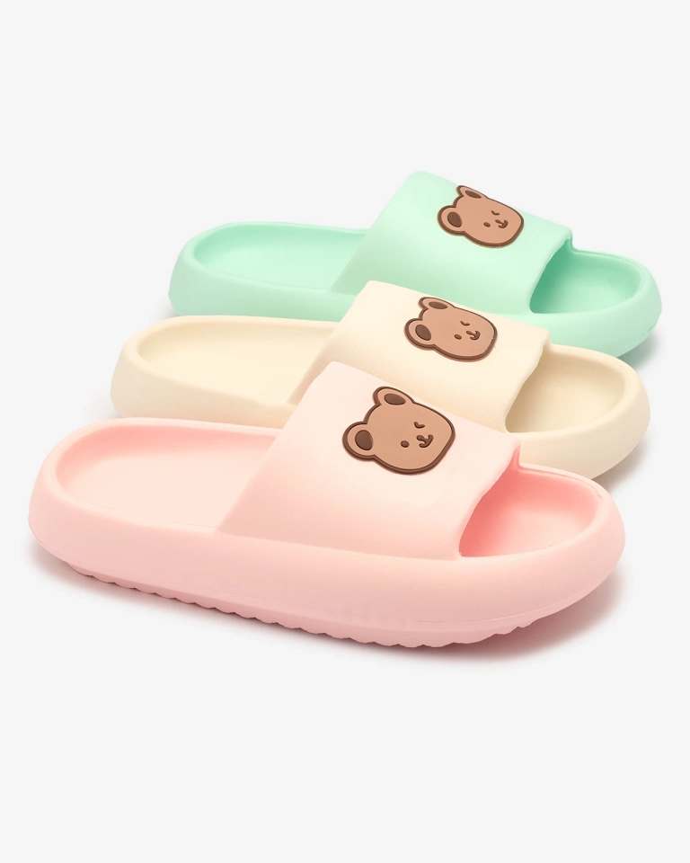 Royalfashion Világos rózsaszín női gumi flip-flop Mabyn