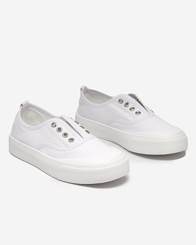 OUTLET Női fehér tornacipő vastagabb talppal Askol- Cipők