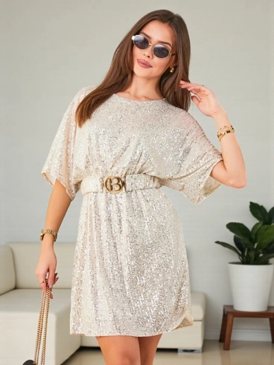 Royalfashion Női ruha flitterekkel