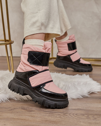 Royalfashion Női hócsizma rózsaszínben Enamirela