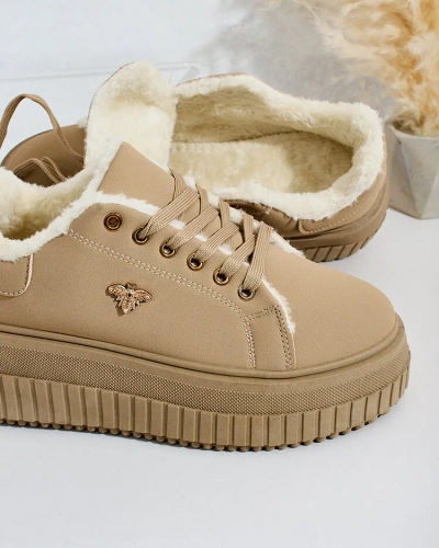 Royalfashion Melegített női tornacipő szőrmével Noxu