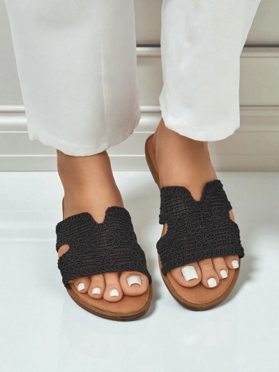 Rpyalfashion női szandál dekoratív pánttal Braida