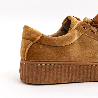 Női teve velúr platform sportcipő Itoda - Cipő