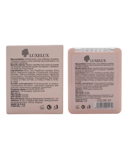Luxelux Szemhéjpúder paletta 01 5g