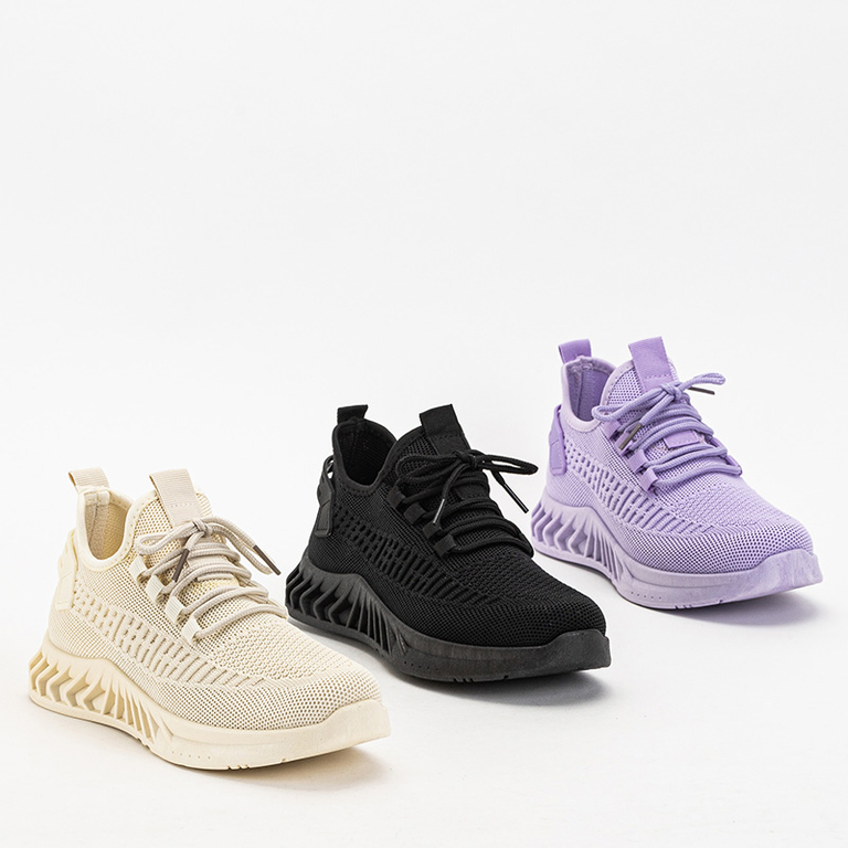 Zenosi fekete női edzőcipő - lábbeli