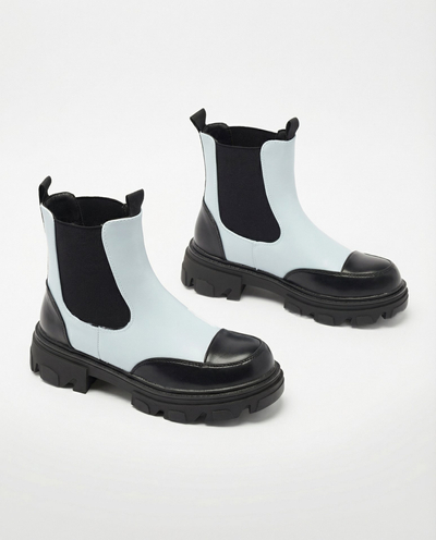 Royalfashion kék női Userrus csizma