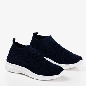 Granatowe sportowe buty slip - on Brize - Obuwie