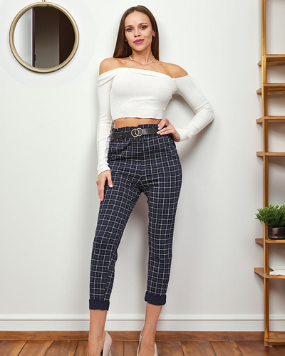 Royalfashion Női kockás nadrág