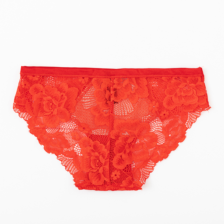 Piros csipke bugyi nőknek - Fehérnemű