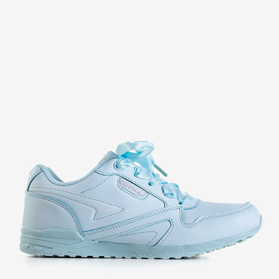 Kamela szalaggal kötött kék női sportcipő - Lábbeli