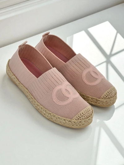 Női Theodora rózsaszín espadrilles velúr ökológiai bőrből, lapos