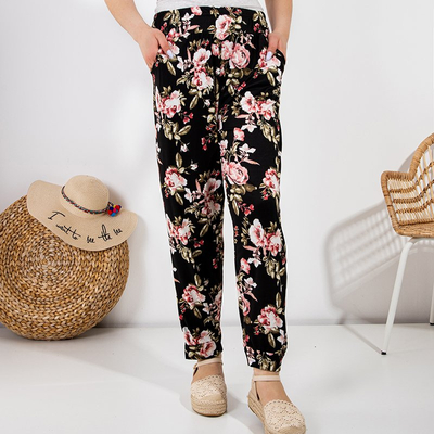 Mintás női szövetnadrág PLUSZ MÉRET - ruházat