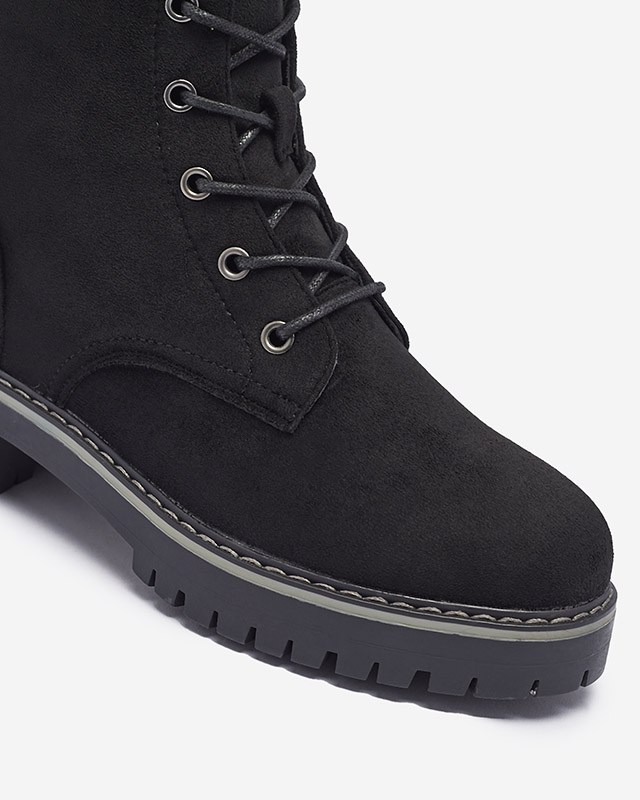 Fekete női trapper csizma Priviea - Lábbeli