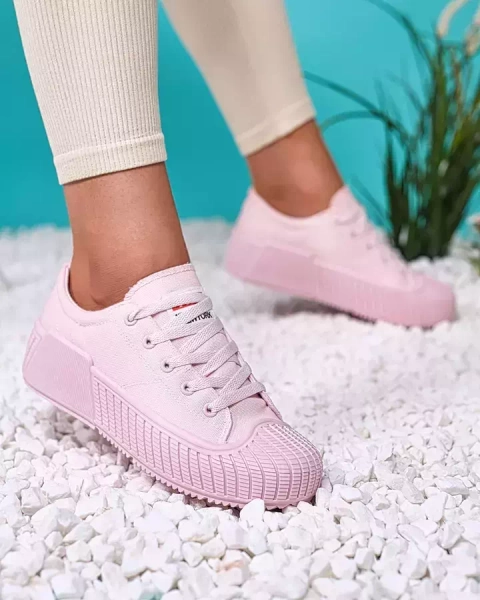 OUTLET Royalfashion Pink Brigera platform sportcipő
