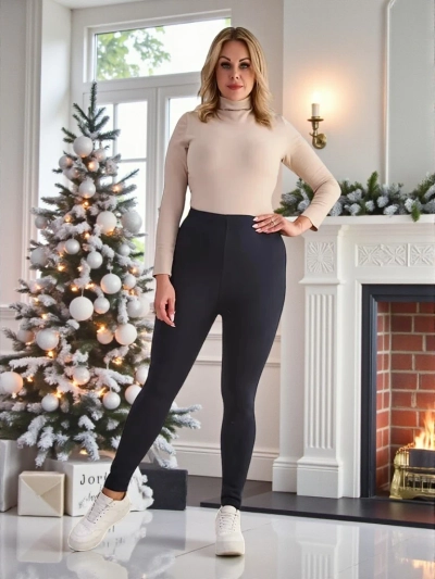 Royalfashion Női szigetelt treggings nadrág PLUS SIZE