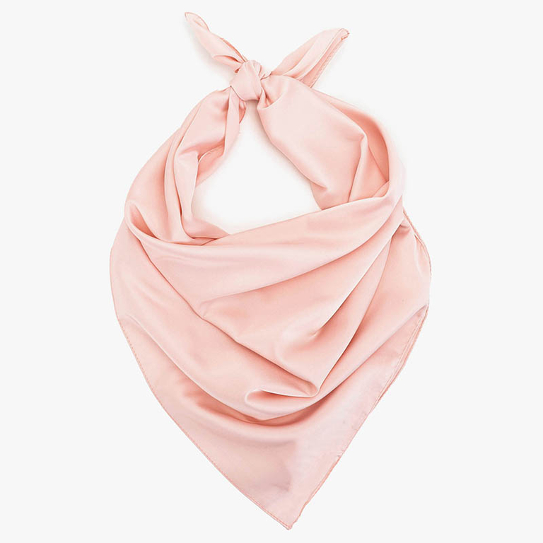 Egyszínű női sál világos rózsaszín színben - Kiegészítők