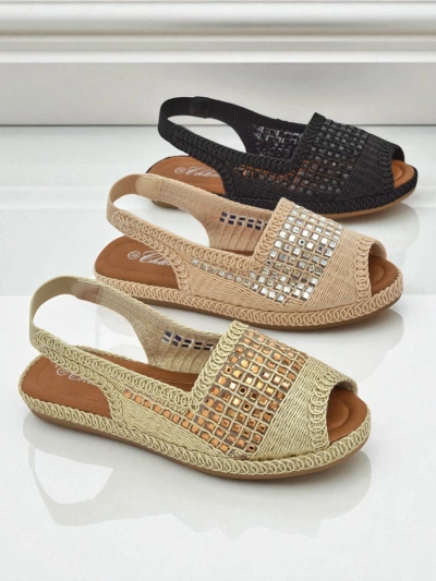 Női espadrille szandál strasszokkal Belle Sparkle