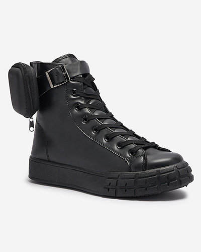 Fekete női sportcipő tasakkal Efiffe- Footwear