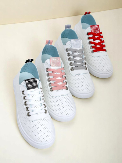 Royalfashion női környezetbarát műbőr tornacipő PureWalk