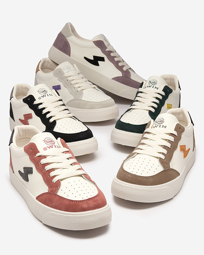 OUTLET Női fehér-zöld sportcipő Rozzuci- Footwear