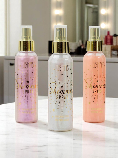 USHAS Nyári Permet – Arc- és Testfolyékony Highlighter Fehér