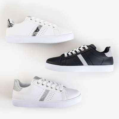 Női fekete cipők csillogó betéttel Melusine - Lábbeli