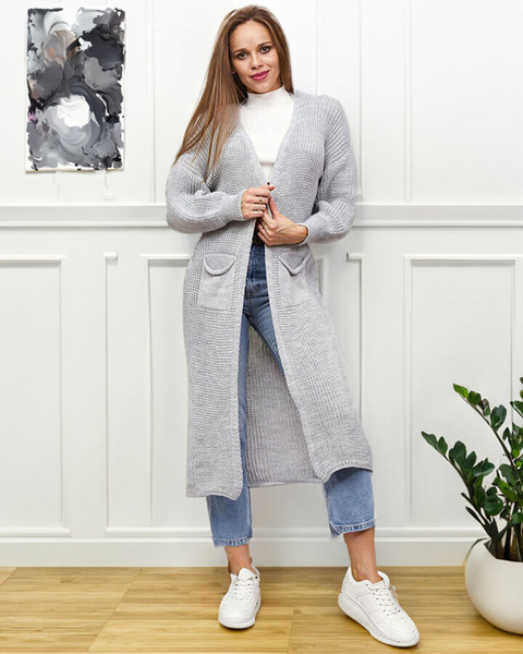 Royalfashion Szürke női ágyneműs pulóver