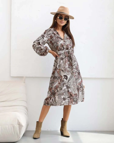 Royalfashion Női print midi ruha