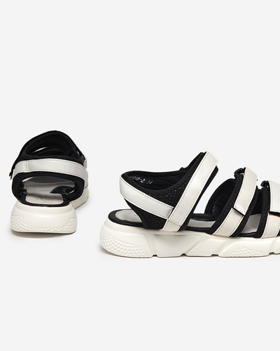 Fehér Mumin-Shoes tépőzáras lányszandál