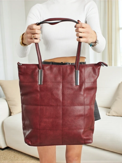 Tessira női shopper táska, öko bőr