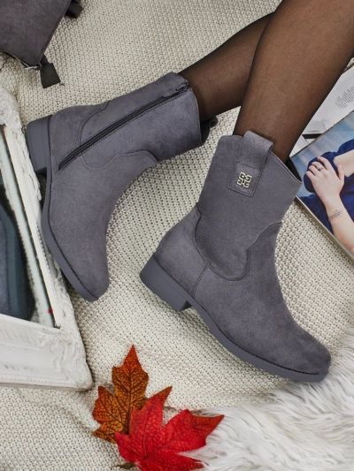 Kelmoria női öko-velúr bokacsizma