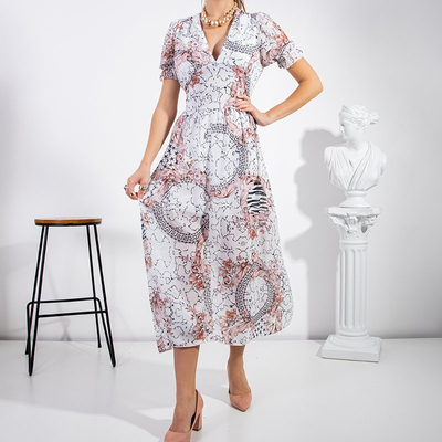 Női fehér maxiruha - Ruházat