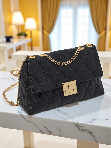 Kis steppelt táska puha műbőrből, Frost Ember