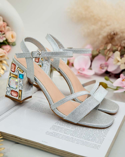 Royalfashion Női Solepte Crystal Post szandál