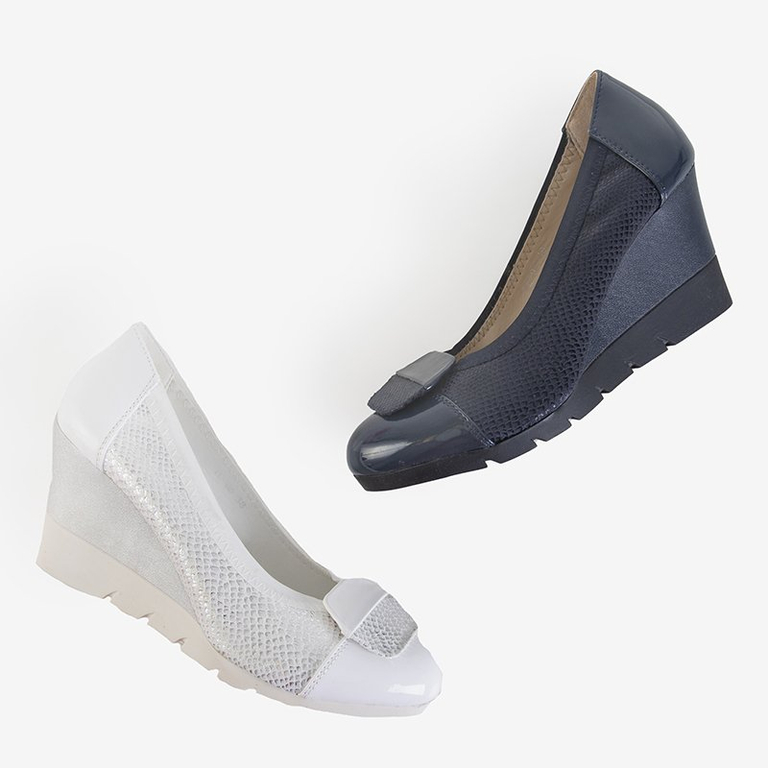 Szürke női ék sarkú Etsulo - cipő