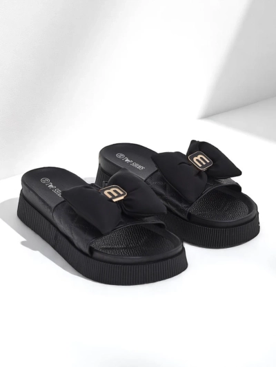 Royalfashion Női platform papucs masnival Mivo Jump