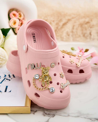 Royalfashion Női gumi flip-flop Fescas díszekkel