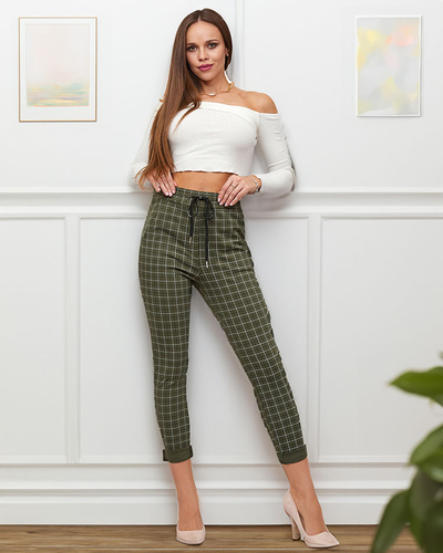 Royalfashion Női kockás nadrág
