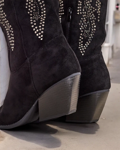 Royalfashion Női cowboy csizma sarkakkal Kokoko