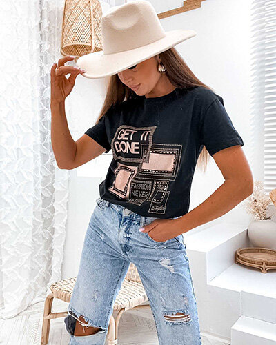 Royalfashion Női nyomtatott póló