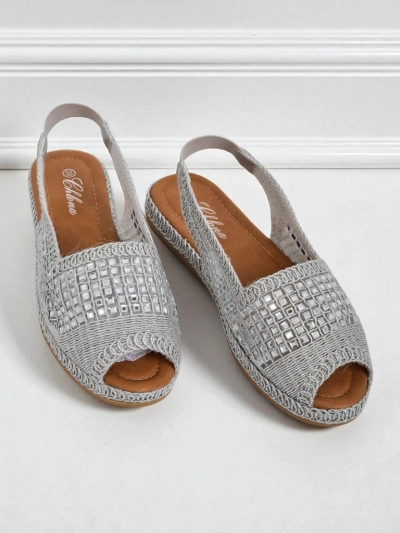 Royalfashion Női Belle Sparkle cirkónia köves espadrilles szandál