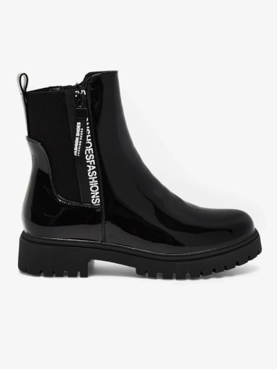 Somaliane lakkozott női bokacsizma