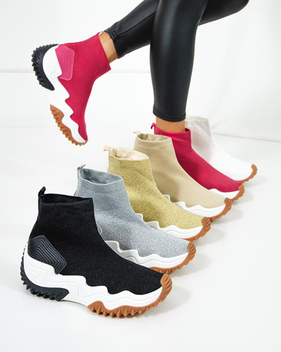 Fehér Női Tenera Platform magas tornacipő - Lábbeli