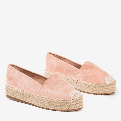 Roseanne platform espadrilles rózsaszínben - lábbeli