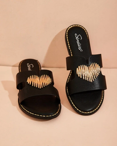 Royalfashion Női Olis lapos talpú flip-flop