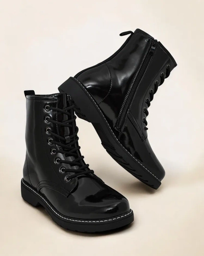 Royalfashion Női felső belelt bokacsizma Lacerro