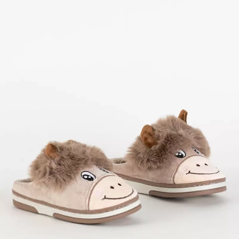 OUTLET Animmes bézs színű bikapapucs gyerekeknek - Lábbeli